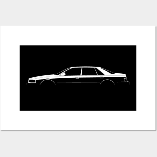 Cadillac Seville STS (1992) Silhouette Posters and Art